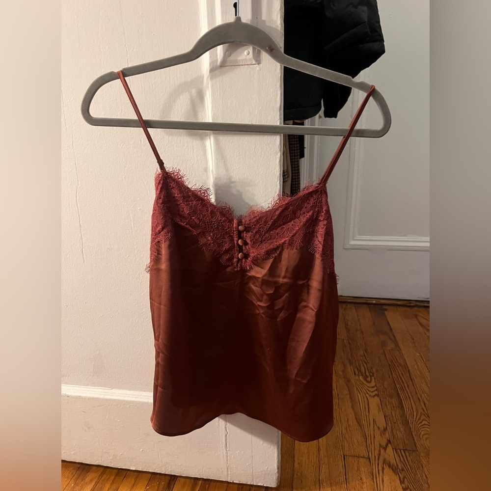 Abercrombie & Fitch Rust Lace Cami